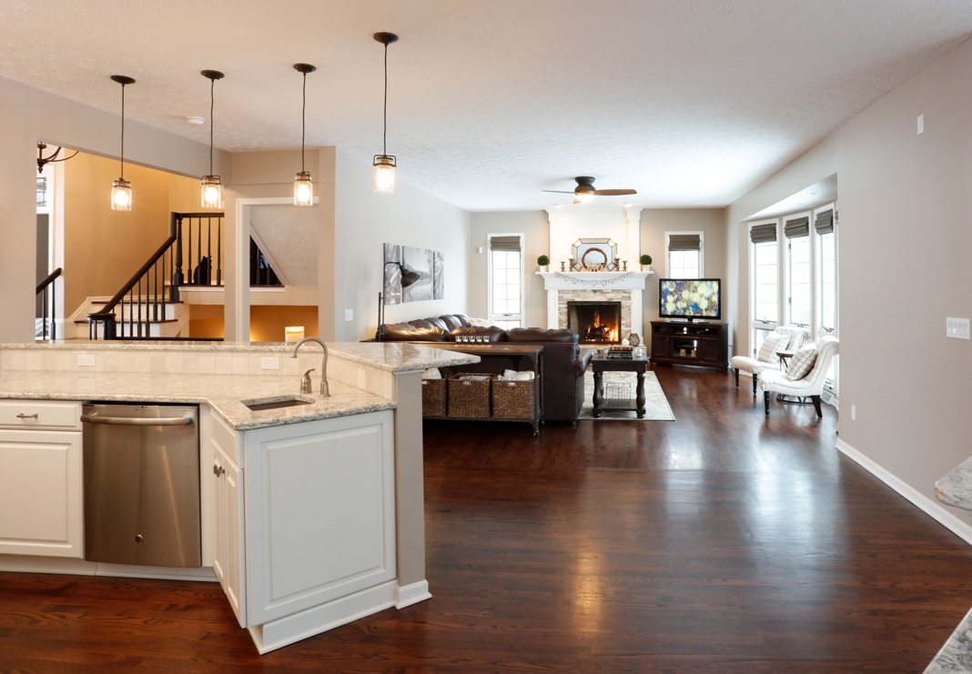 Open concept kitchen dover home remodelers