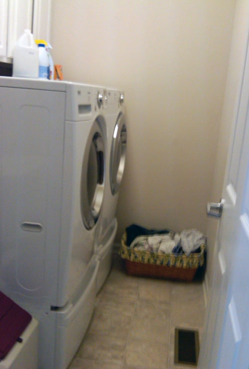 washer dryer before photo