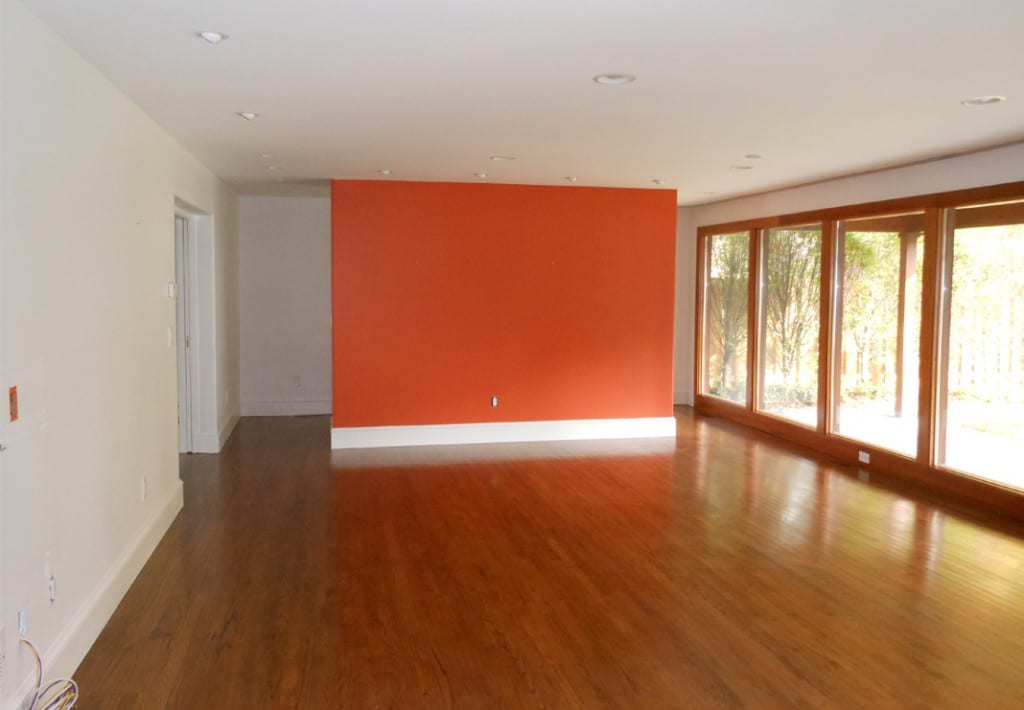 living area before