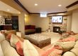 Finished Basement Fireplace