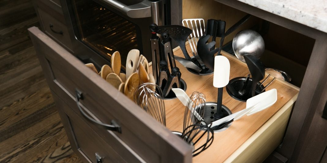 Drawer-Utensil-Storage Utensil Drawer Custom Storage