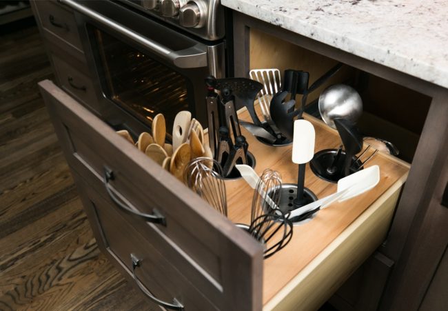 Drawer-Utensil-Storage Utensil Drawer Custom Storage