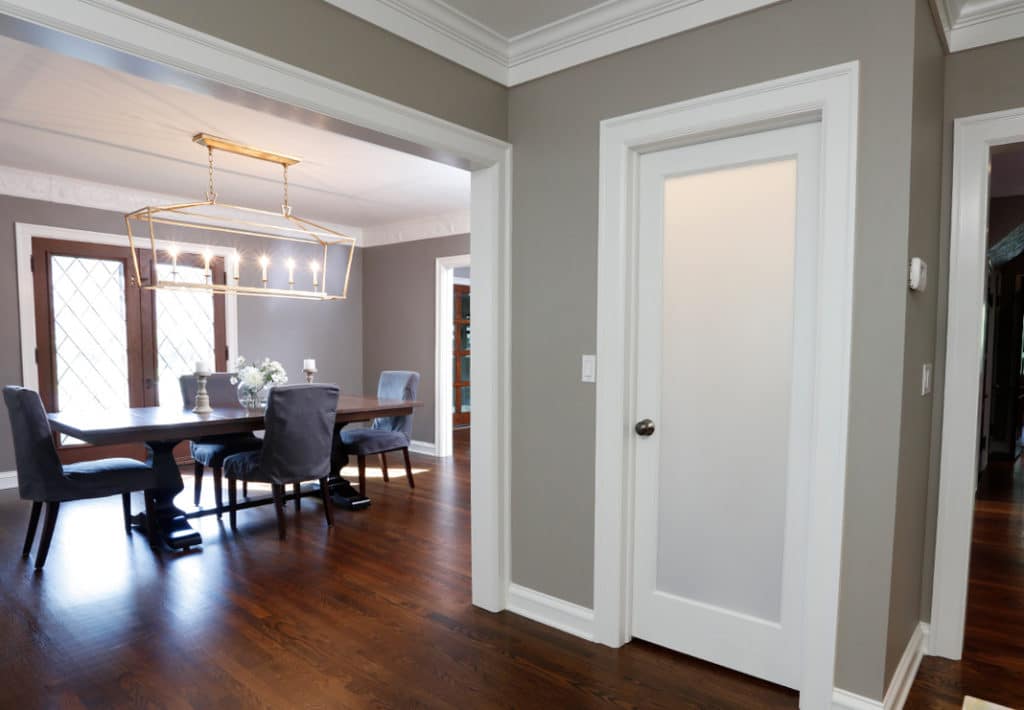 Pantry Door and Dining Room Entrance