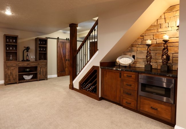 Under Stairs Wine Storage