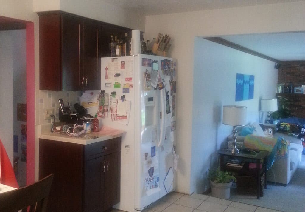 Before: Outdated Kitchen