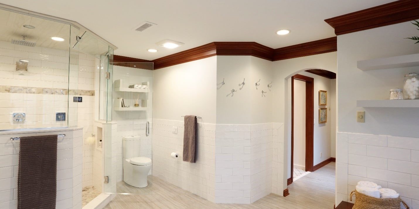bathroom with steam shower