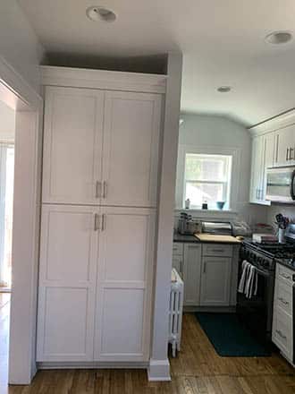 Pantry cabinet with pullouts