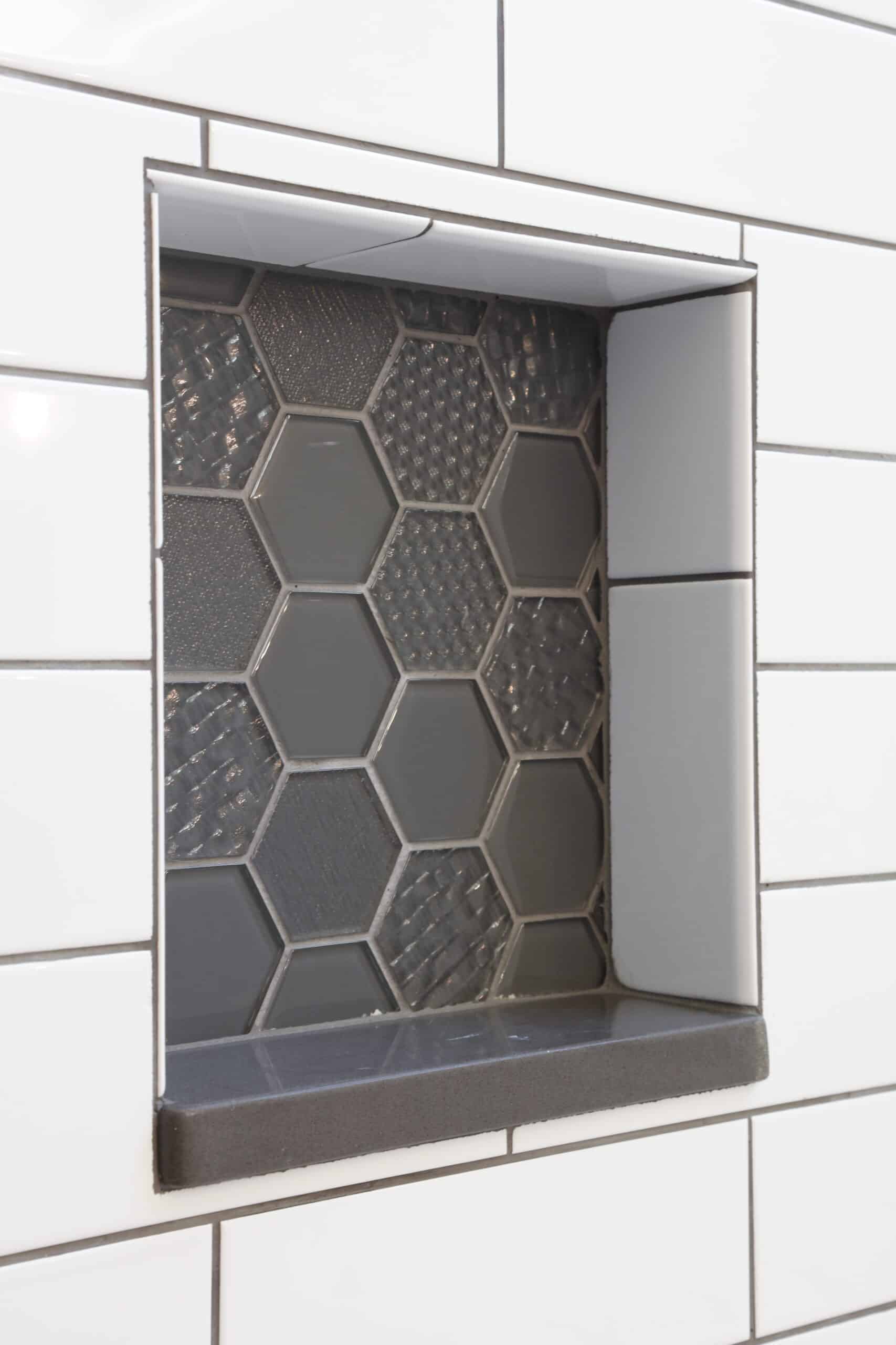 subway tile with accent