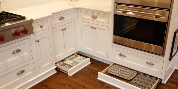 Toe-kick-storage-kitchen toe kick drawers from Dover Home Remodeling