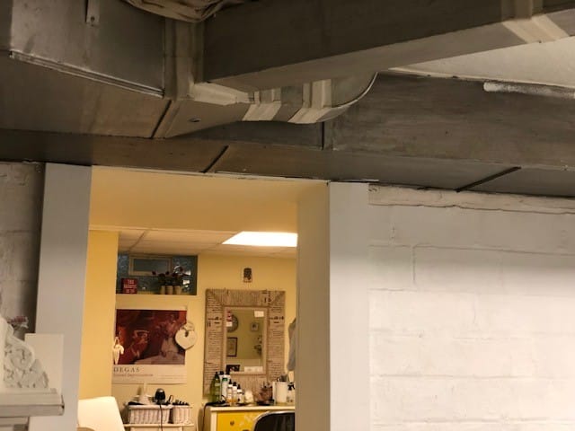 HVAC ductwork is re-routed as part of proper structure updates 