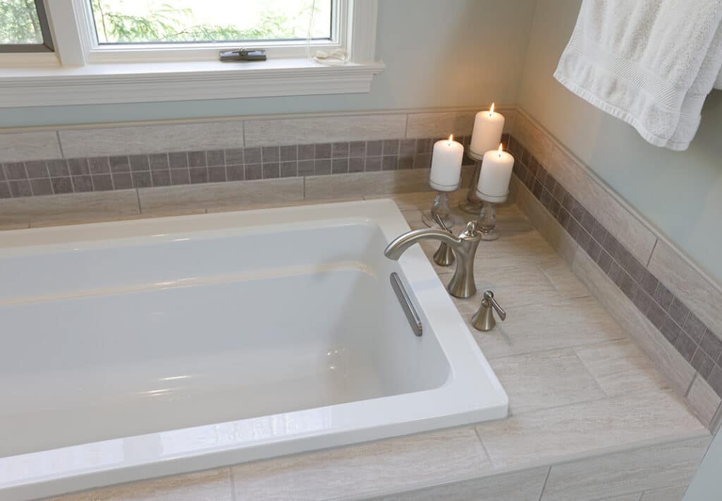 Large Built-in Soaking Tub