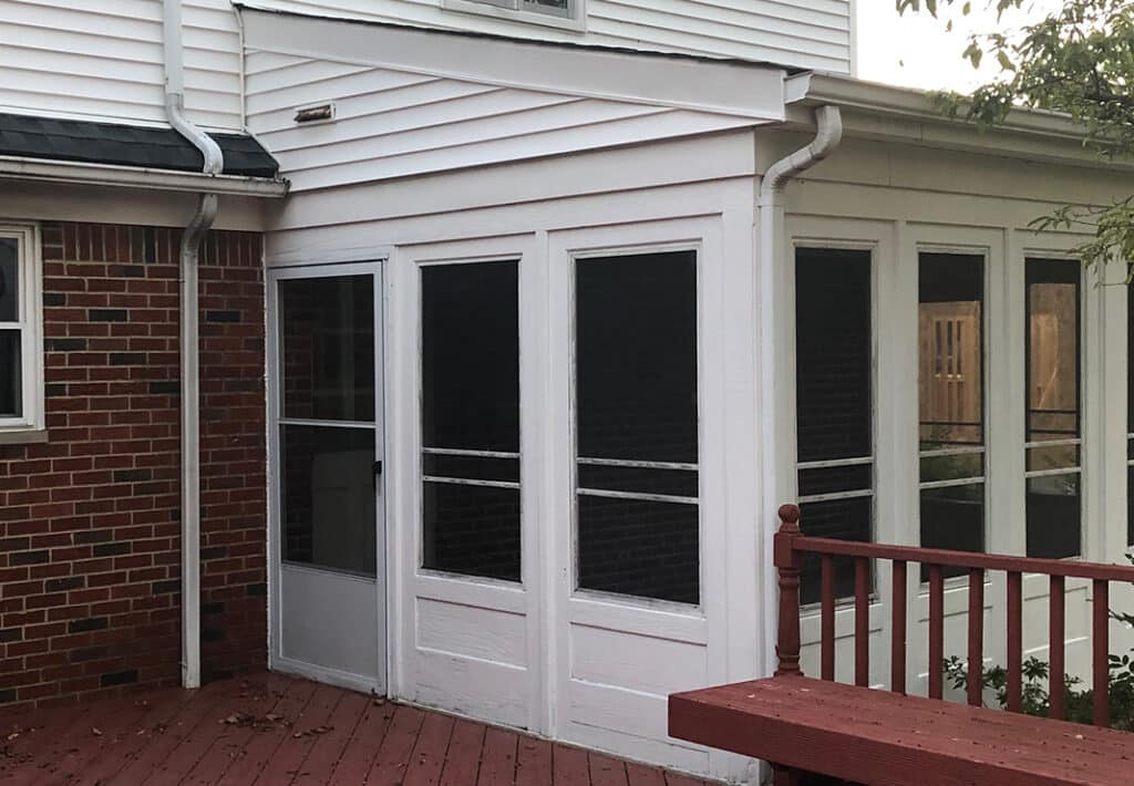 Before: Old Sunroom Exterior