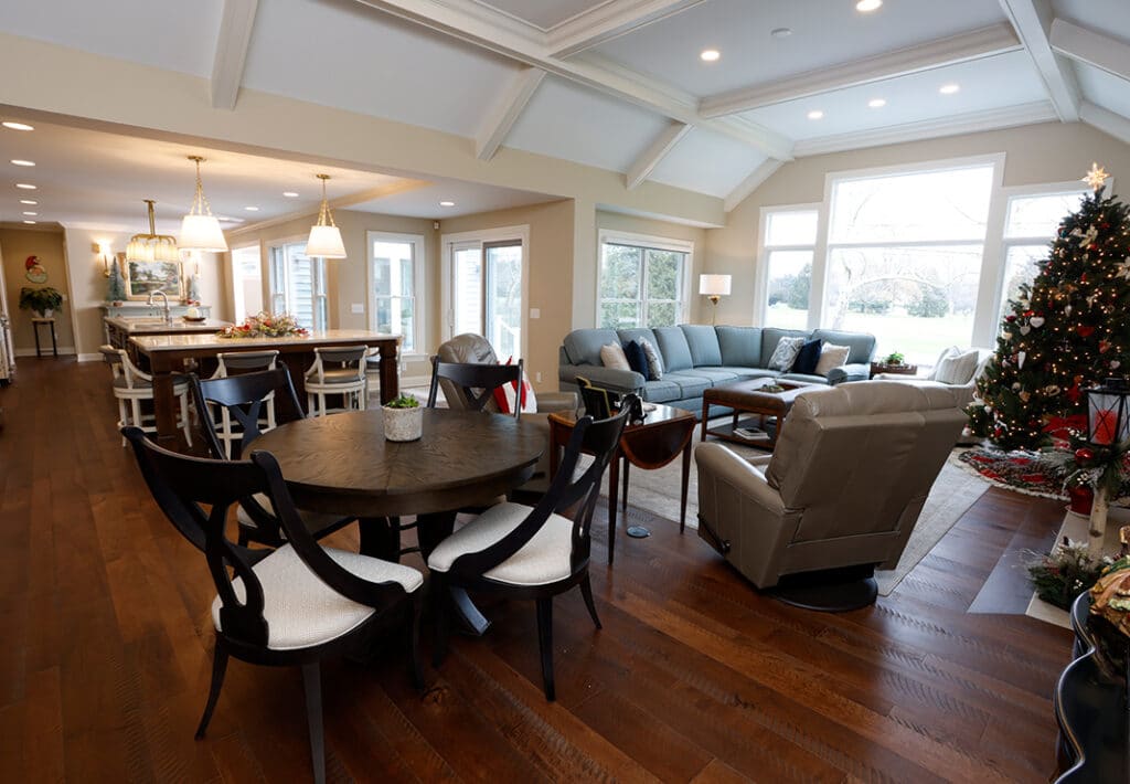 Bright Open Vaulted Ceiling Living Area