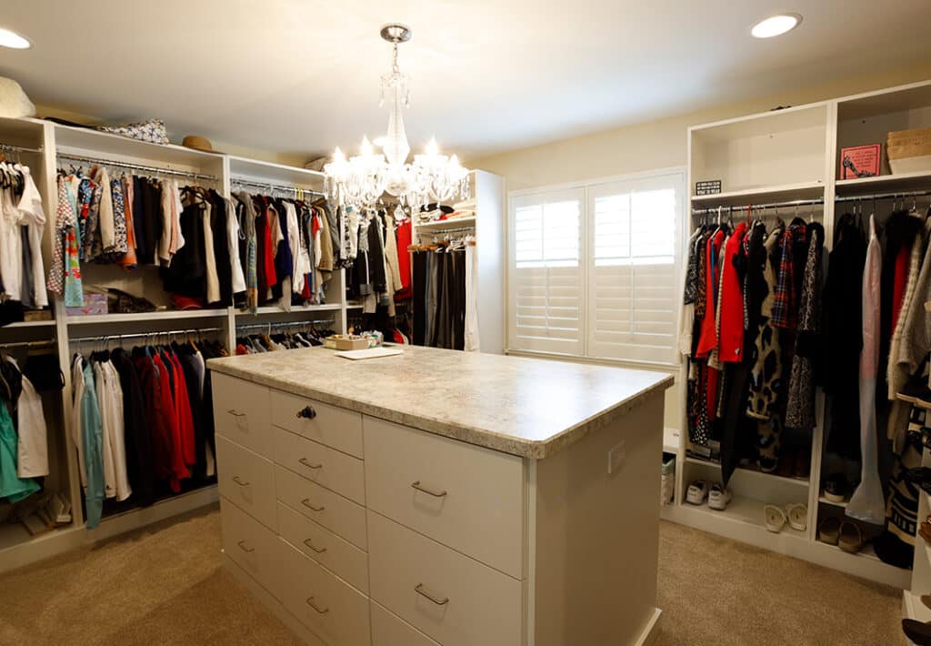 Enlarged Walk-in Closet with Custom Storage
