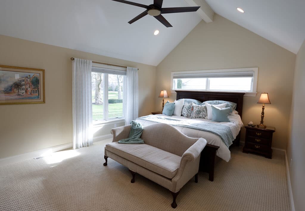 Vaulted Ceiling Bedroom Update
