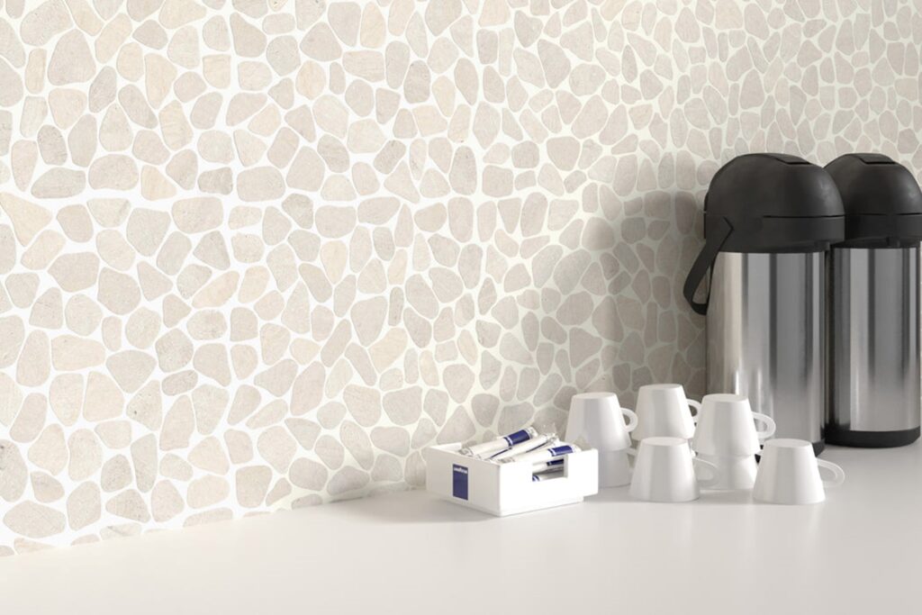 Esmer Tile Cultura Pebbles in Cream