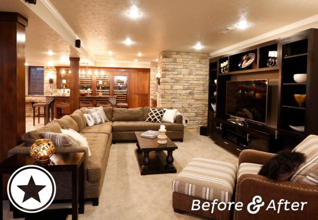 Sophisticated Basement