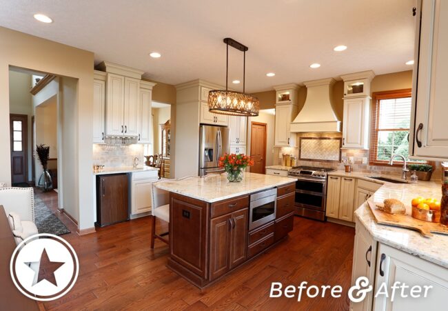 Family kitchen inspired by Tuscany