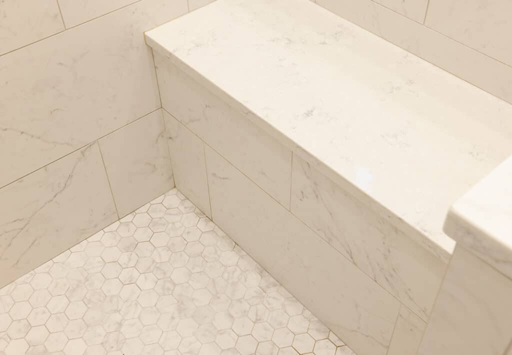 Built-in Tile Shower Bench