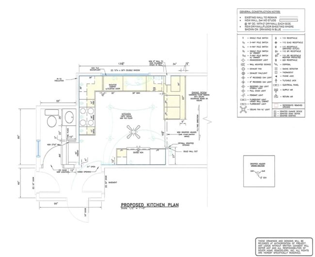 Kitchen CAD Rendering Markup