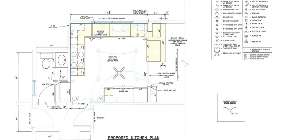 Kitchen CAD Rendering Markup