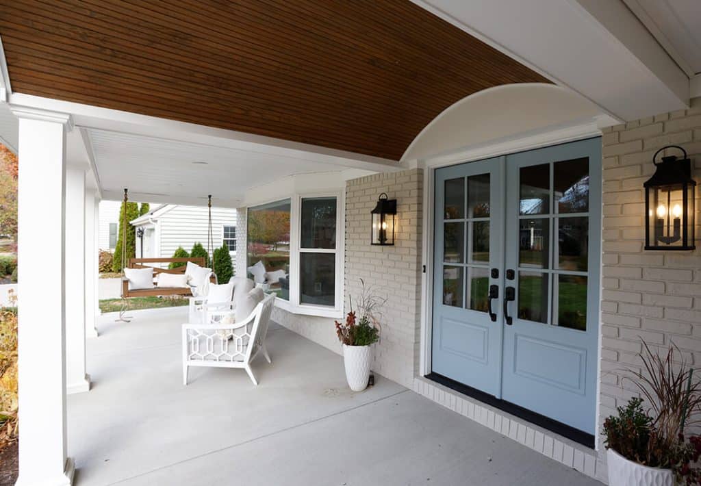 After Expanded and updated porch entry
