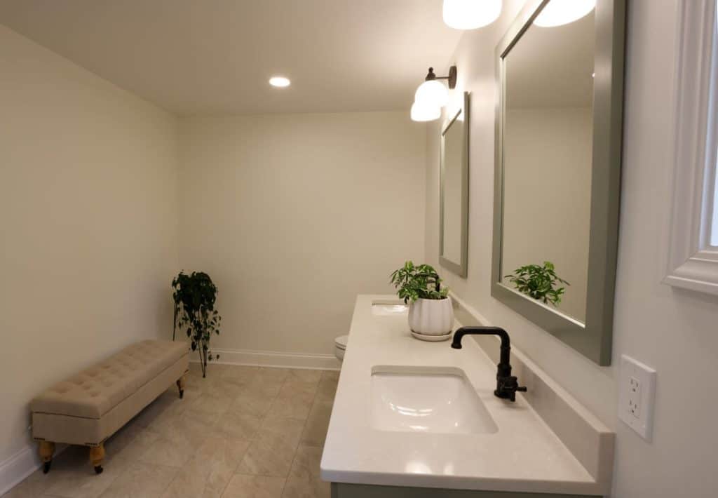 After Spacious Bathroom